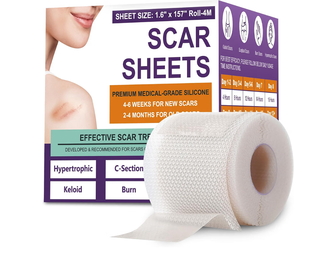 Silicone Scar Sheets Roll 1.6" x 157" (4M)